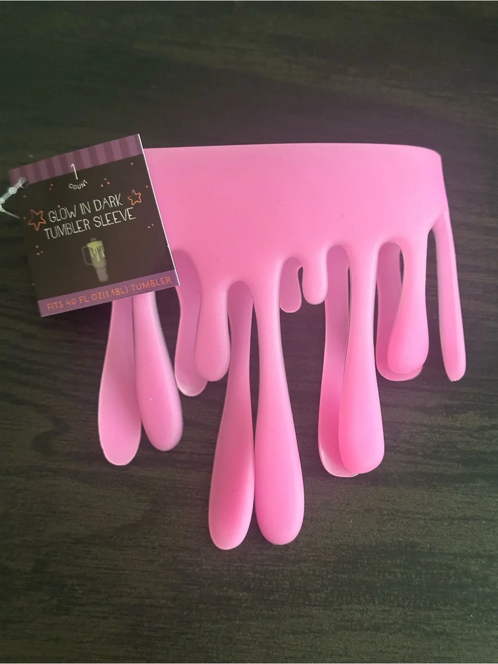Halloween Target Pink Glow in the dark Silicone Tumbler Sleeve